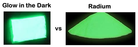 Phosphorus Glow In The Dark Vs Radium Glow In The Dark