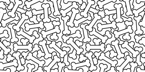 bone seamless pattern dog bone isolated vector wallpaper background ...