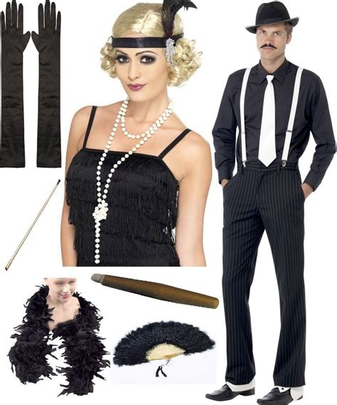 Gangster Flapper Moll Mobster 1920's 30's Chicago Capone Fancy Dress ...