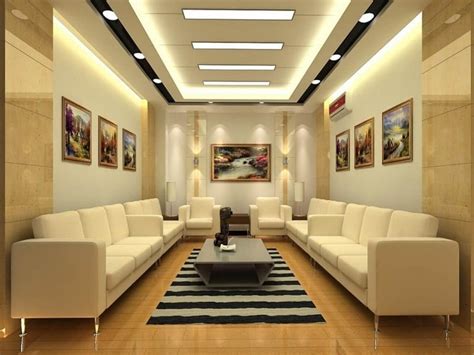 Simple False Ceiling Design For Hall With Two Fans - Modern Fall ...