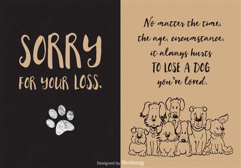 Free Loss Of Dog Vector Card 98533 Vector Art at Vecteezy