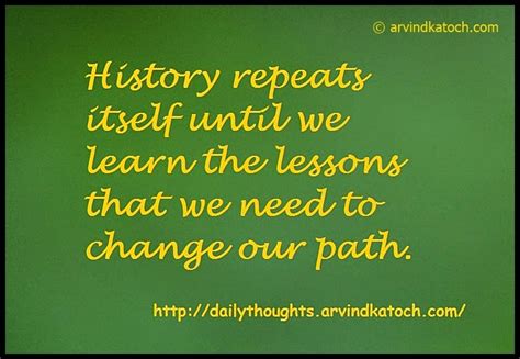 History repeats itself until we learn the lessons (Daily Quote Picture Message) - Best Daily ...