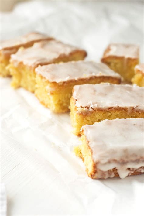 Lemon Drizzle Slices {Gluten-free, Dairy-free} - Wallflower Kitchen