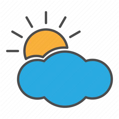 Cloudy, day, hovytech, partly, sun, sunny, weather icon - Download on ...