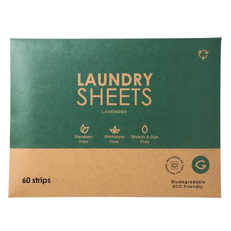 Eco-Friendly Laundry Sheets - Natural & Waste Free (Pack of 60 Strips ...