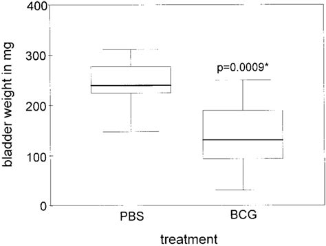 Effect of intravesical BCG immunotherapy on urinary bladder weights.... | Download Scientific ...