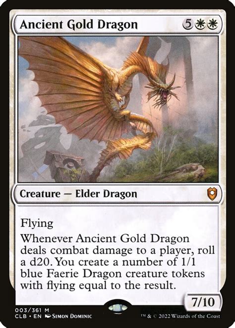 Ancient Gold Dragon - Commander Legends: Battle for Baldur's Gate - MTG Print