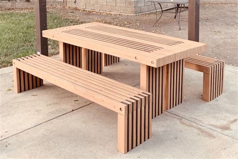 Simple Picnic Table Plans 2x4 Outdoor Furniture DIY Easy to - Etsy