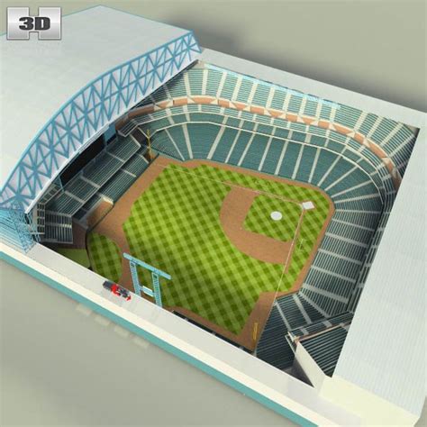 Houston Astros Minute Maid Park Baseball stadium 3D model ...