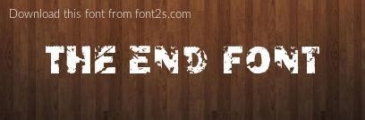 The End Font font details - Font2s.com