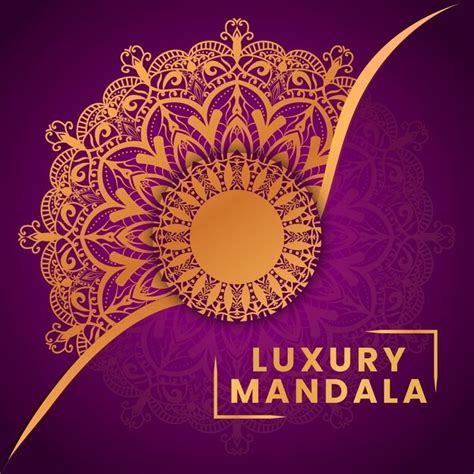Premium Vector | Luxury ornamental mandala design background in gold color