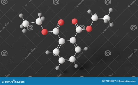 Diethyl Phthalate Molecule, Molecular Structures, Phthalate Ester, 3d ...