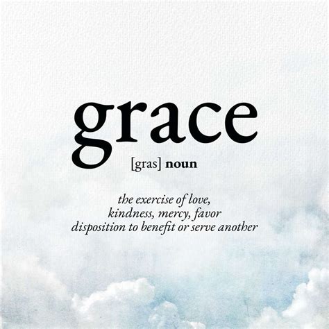 Grace Definition Wall Art | Digital Art