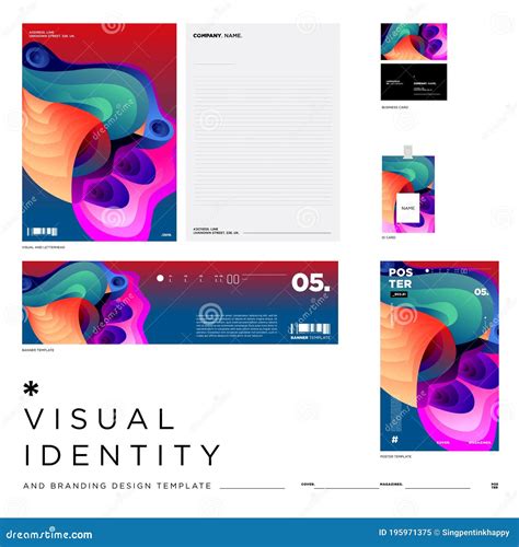 Vector Abstract Background Illustration Visual Identity Brand Template ...