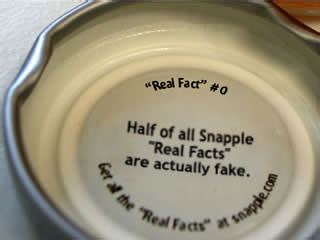 We Fact-Checked Snapple's 'Real Facts'