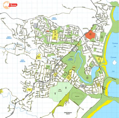 Coffs Harbour Map - Australia