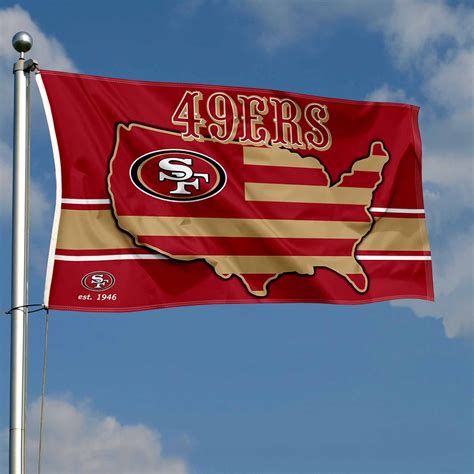 San Francisco 49ers USA Country Flag - State Street Products