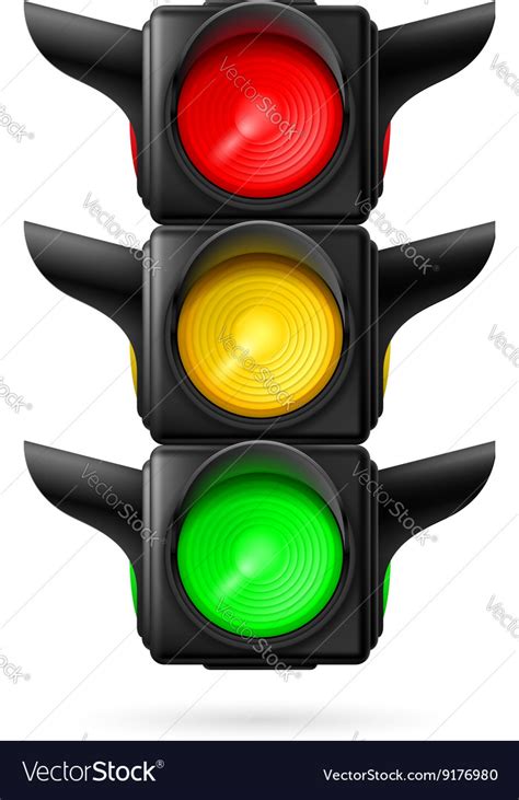 Traffic light Royalty Free Vector Image - VectorStock