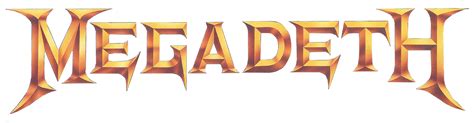 Megadeth Logo Gold transparent PNG - StickPNG