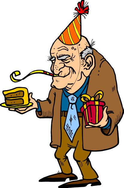 Old Man Birthday Clip Art