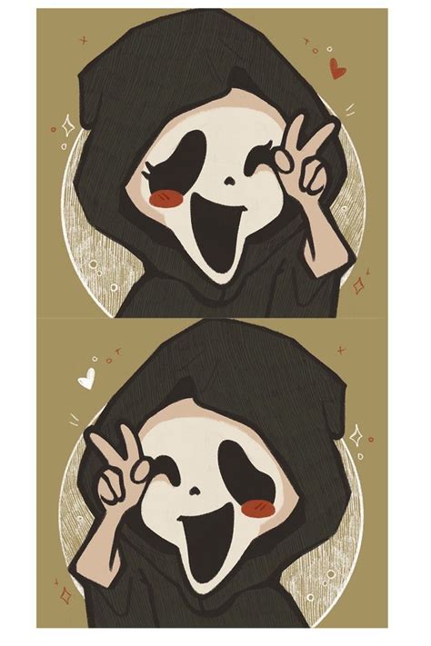 ghostface pfp & matching pfp | Retro horror, Anime best friends, Friend anime