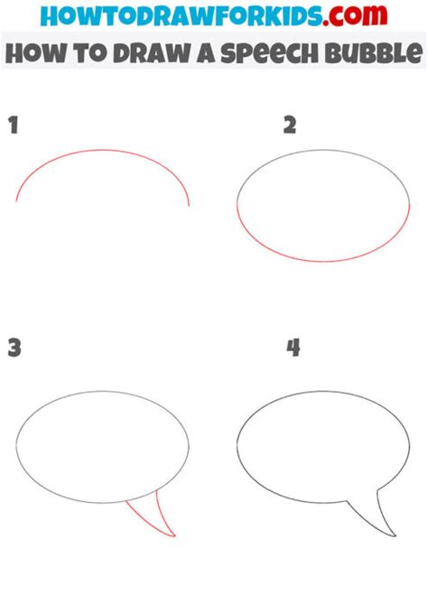 How to Draw a Speech Bubble - Easy Drawing Tutorial For Kids