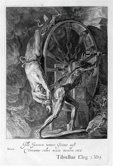 Ixion In Tartarus On The Wheel, 1655 Drawing by Print Collector - Fine Art America