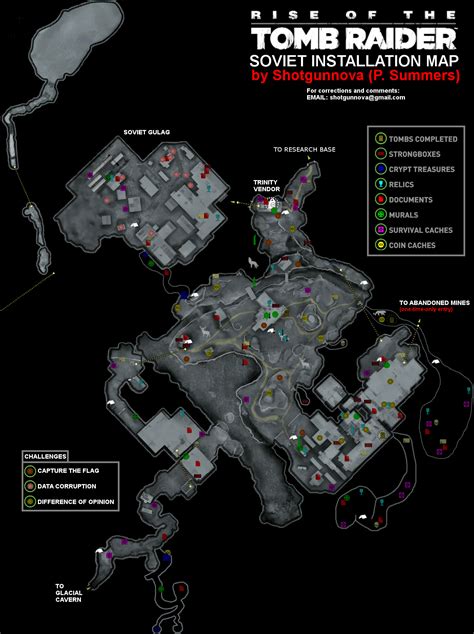 Rise of the Tomb Raider Soviet Installation Map Map for PlayStation 4 by Shotgunnova - GameFAQs