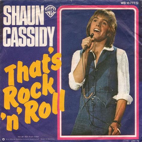 Shaun Cassidy-That's Rock 'N' Roll 1976 | Shauns, Rock n, Rock n roll