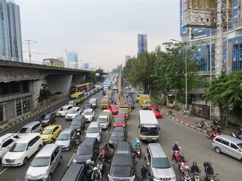 Congested Traffic in Jakarta. Editorial Stock Photo - Image of ...