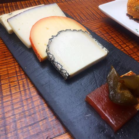 [i ate] spanish cheese platter with quince jelly and candied fig : food