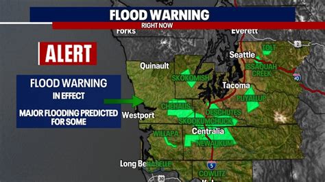 Flood Warnings in effect for several areas in Washington