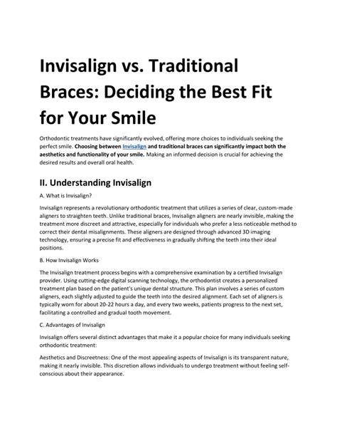 PPT - Invisalign vs. Traditional Braces - Deciding the Best Fit for Your Smile PowerPoint ...