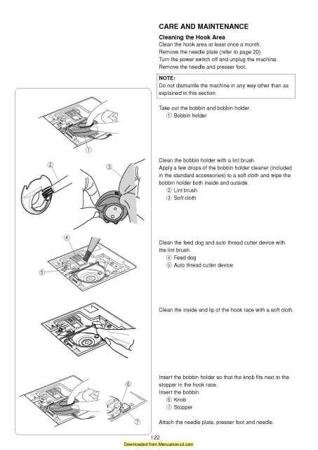 Elna 860 Expressive Sewing Machine Instruction Manual