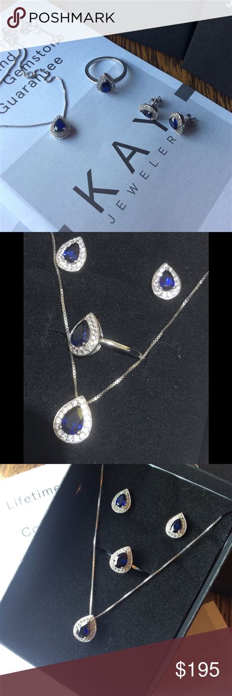 Kay Jewelers Sapphire 3 Piece Jewelry Set Boutique in 2020 | Jewelry ...