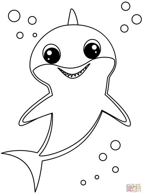 Baby Shark coloring page | Free Printable Coloring Pages