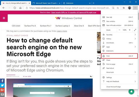 How to use the new Microsoft Edge print features | Windows Central