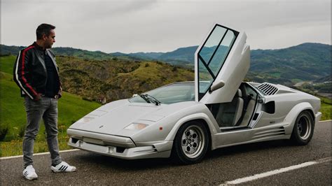 Lamborghini Countach 25th Anniversary classic review - YouTube