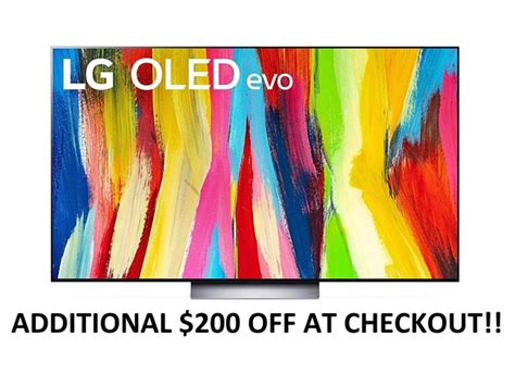 (NEW) LG OLED evo C2 4K TV ($200 OFF at CHECKOUT)