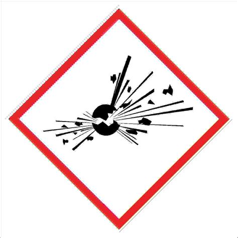 Ghs01—exploding Bomb | Buy Now | Discount Safety Signs Australia