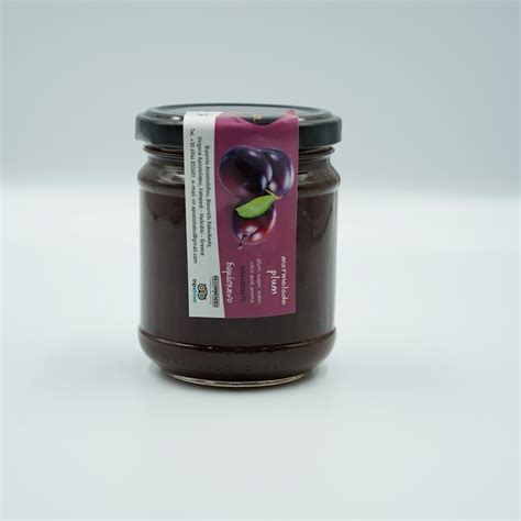 TRADITIONAL PLUM JAM 250gr - Sitholia | Premium Halkidiki Flavors