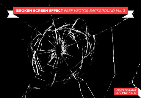 Broken Screen Effect Free Vector Background Vol. 3 - Download Free Vector Art, Stock Graphics ...