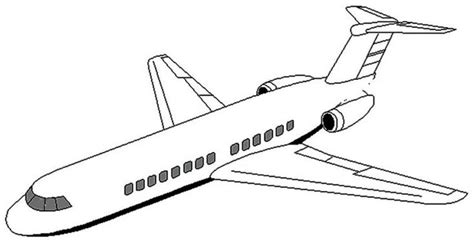 airplane coloring pages | Jet, Disegni da colorare, Aereo