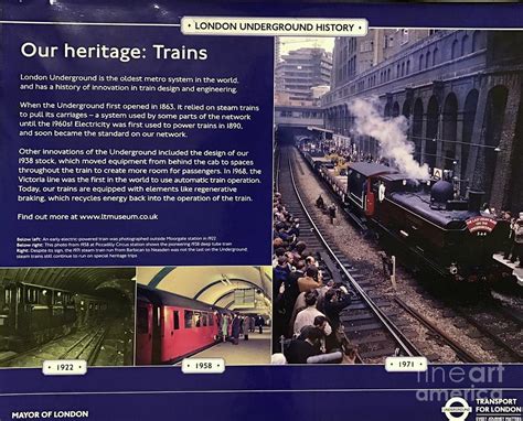 London Underground History Photograph by Surunitemi Akanni-Oye - Pixels