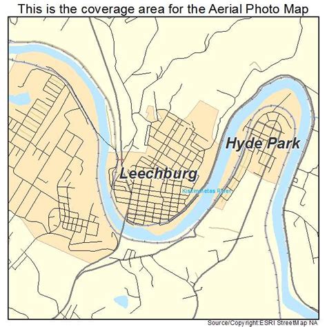 Aerial Photography Map of Leechburg, PA Pennsylvania