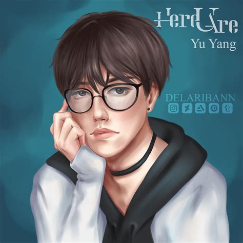 ArtStation - Yu Yang from manhwa Here U Are / with Step by step painting