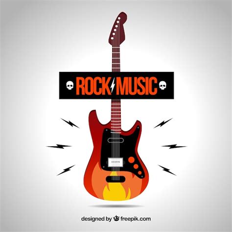 Rock music logo | Free Vector