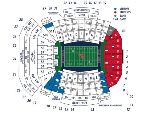 Seating Chart – Ole Miss Gamedays