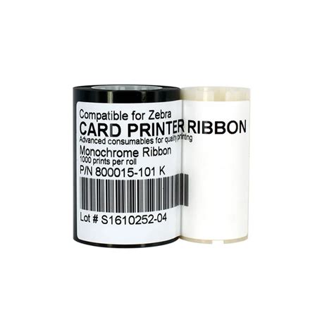 Printer Ribbon 800015 101K Black Ribbon 1000prints/roll for Zebra P310i ...