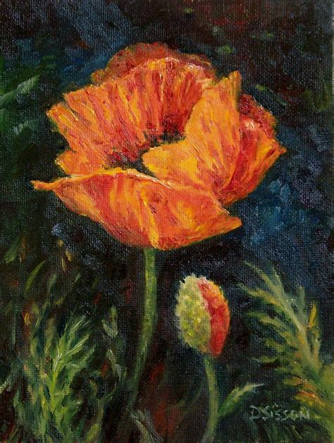 Daily Painters of Arkansas: Orange Poppies Debra Sisson Oil Painting Flowers Still Life Art ...